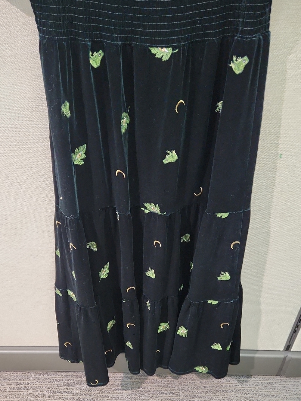 Disturbia Swamplife Velour Midi Dress Size 12 - Picture 8 of 15